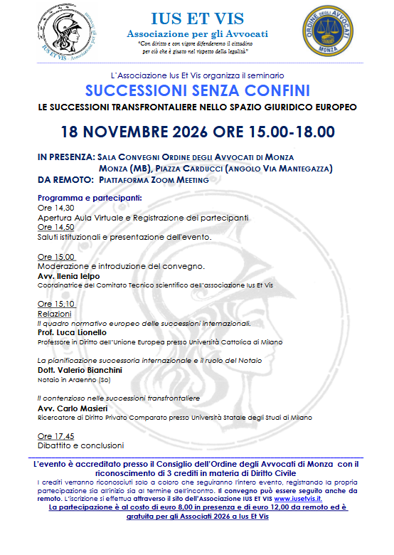 SUCCESSIONI SENZA CONFINI. LE SUCCESSIONI TRANSFRONTALIERE NELLO SPAZIO GIURIDICO EUROPEO